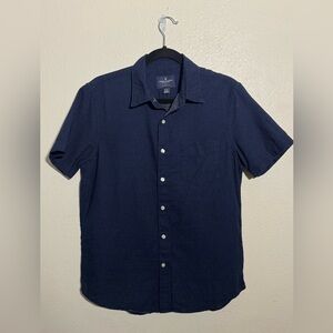 American Eagle Outfitters Navy Button-Down Shirt